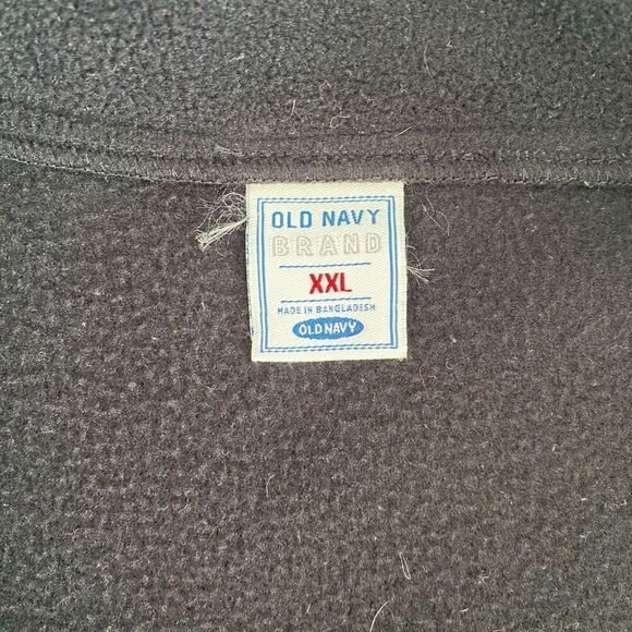 Old Navy men XXL quarter zip Longsleeve fleece pullover black - Picture 7 of 11